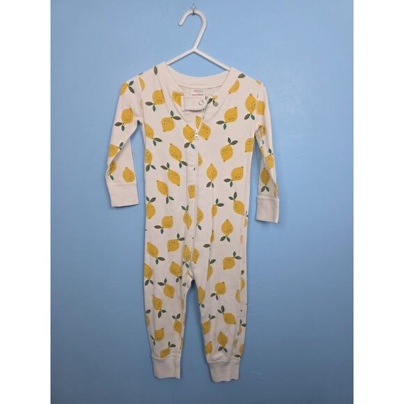 Hanna Andersson One Piece 85/2T Lemon Fruit Sleeper Pajamas - Picture 1 of 4